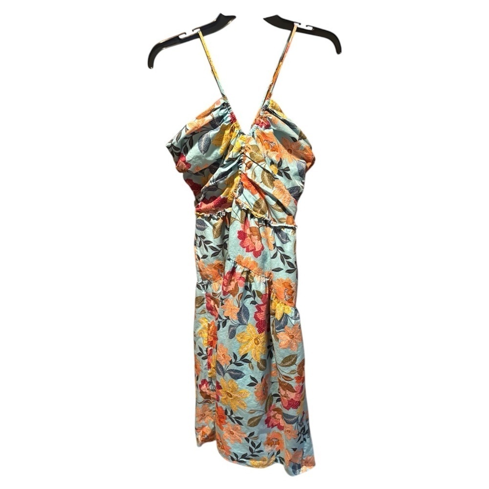 Vince Camuto Printed Poplin Halter Dress Size 16